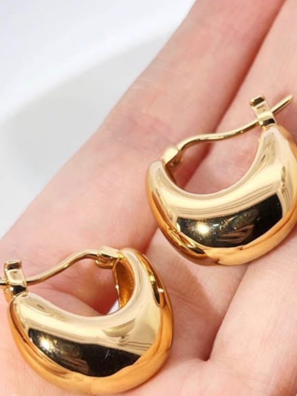 18k plated sterling silver earrings